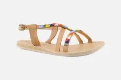 Laidback London AZARI FLAT LIGHT BROWN TRIBAL