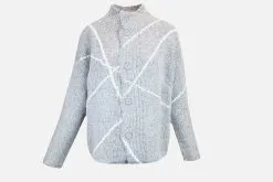 Kokomarina GILET KERRY ZIGZAG GRIS